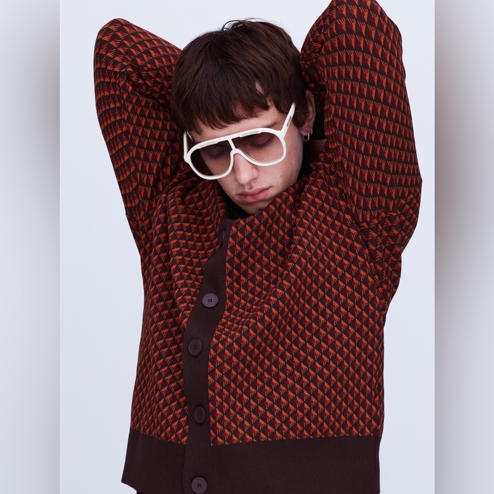 Zara Men’s Vintage Inspired Button Down Cardigan